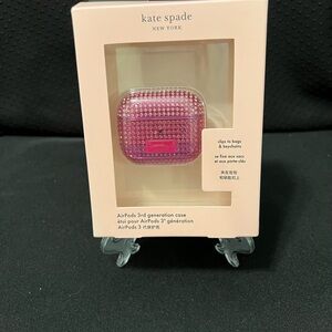 Kate Spade Purple Glitter AirPods Case